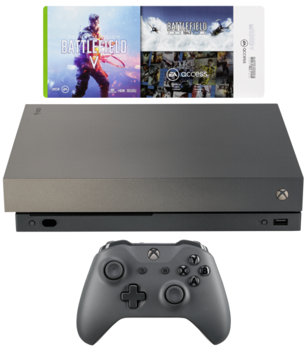 Microsoft Xbox One X Gold Rush Special Edition Battlefield V Bundle Spielkonsole 4k Hdr 1 Tb Hdd Schwarz Battlefield V Del Microsoft Hardware Electronic Grooves Land Playthek