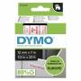 Dymo - DYMO D1 Schriftband 45015 12mmx7.0m rot ->wei�