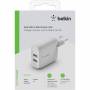 Belkin - Dual USB-A Ladeger�t, 24W wei� WCB002vfWH