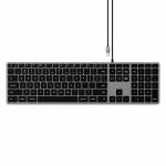 Satechi - Slim W3 USB-C Wired Keyboard-DE (German) [DE-Version, German Keyboard]