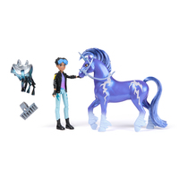 Spin Master - Unicorn Academy, Rory & Storm Set with 2 Riding Accessories & Hair Styling Tool, Dolls & Unicorn Toys for Girls Ages 4 and up 
