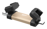 Silicon Power - Silicon Power DS72 USB flash drive 250 GB USB Type-A / USB Type-C 3.2 Gen 2 (3.1 Gen 2) Gold 
