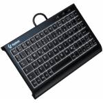 Keysonic - Super Mini Keyboard, Integrated Numernblock black, Combo (KSK-3011ELC (DE)) [DE-Version, German Keyboard]