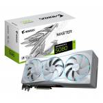 Gigabyte - GIGABYTE AORUS GeForce RTX 5080 MASTER ICE 16G Graphics Card - 16GB GDDR7, 256bit, PCI-E 5.0, 2805MHz Core Clock, 3 x DP 2.1a, 1 x HDMI 2.1b, NVIDIA DLSS 4, GV-N5080AORUSM ICE-16GD 
