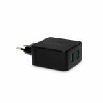 Fantec - FANTEC QC3-A22 - Netzteil - 36 Watt - Quick Charge 3.0 - 2 Ausgabeanschlussstellen (USB Type A (power only)) (1951)