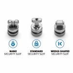 Kensington - ClickSave anchoring 3-in-1 T-Bar-Wedge-Nano [DE-Version, German Keyboard]